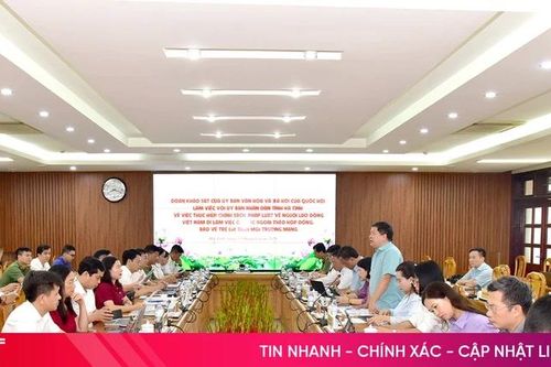 Đoàn khảo sát Ủy ban Văn hóa và Xã hội của Quốc hội làm việc với UBND tỉnh