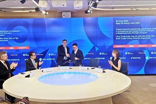 Thúc đẩy hợp tác giữa các cơ quan truyền thông lớn Việt Nam - Nga