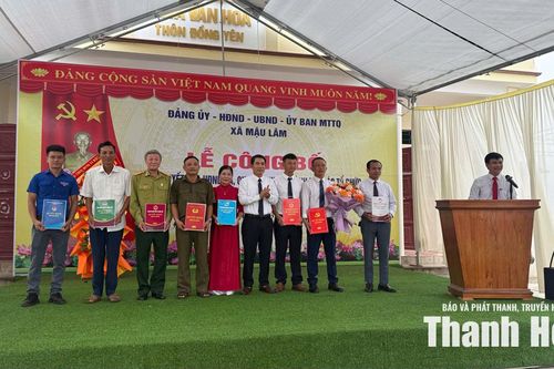 Xã Mậu Lâm giảm 15 thôn sau sắp xếp