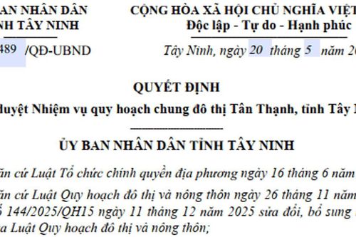 Quy hoạch đô thị Tân Thạnh 11.800ha tại Tây Ninh: Trọng điểm giao thương vùng Đồng Tháp Mười