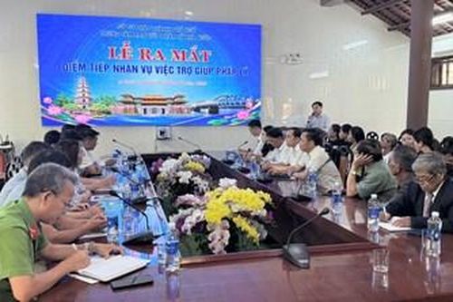 Ra mắt điểm tiếp nhận vụ việc trợ giúp pháp lý xã vùng sâu, vùng xa