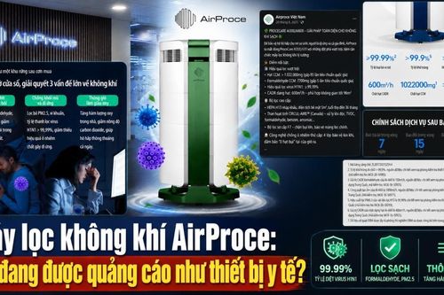 Máy lọc không khí AirProce: Có đang được quảng cáo như thiết bị y tế?