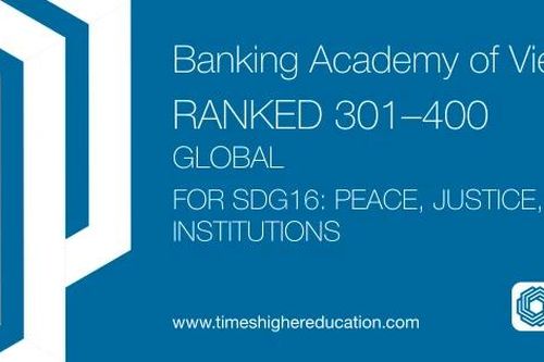 Học viện Ngân hàng nằm trong bảng xếp hạng THE Impact Rankings 2026