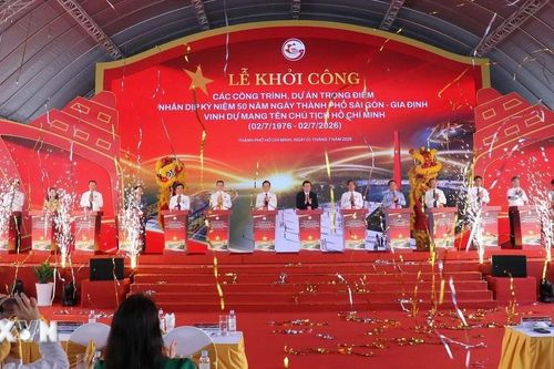 Khởi công loạt công trình trọng điểm chào mừng kỷ niệm 50 năm Thành phố Hồ Chí Minh