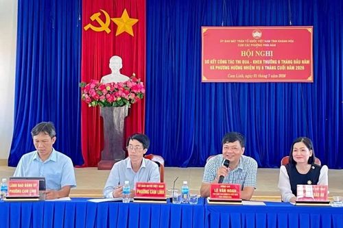 Sơ kết công tác thi đua Mặt trận các phường phía nam Khánh Hòa