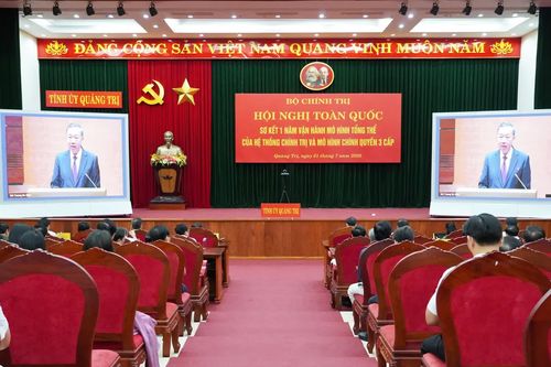 Hội nghị toàn quốc sơ kết 1 năm vận hành mô hình tổ chức tổng thể của hệ thống chính trị và mô hình chính quyền 3 cấp
