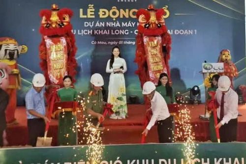 Cà Mau: Động thổ xây dựng nhà máy điện gió hơn 6.300 tỷ đồng
