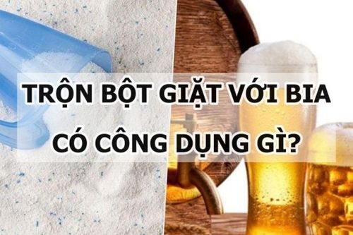 Đem bột giặt trộn với lon bia uống dở: Bạn sẽ nhận được công dụng bất ngờ