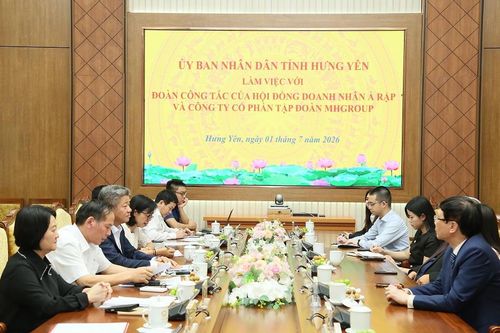 Đoàn doanh nghiệp Ả Rập đến tìm hiểu môi trường đầu tư tại Hưng Yên