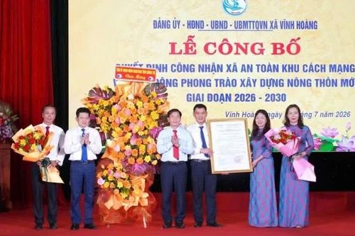 Quảng Trị: Vĩnh Hoàng được công nhận là xã An toàn khu trong thời kỳ kháng chiến