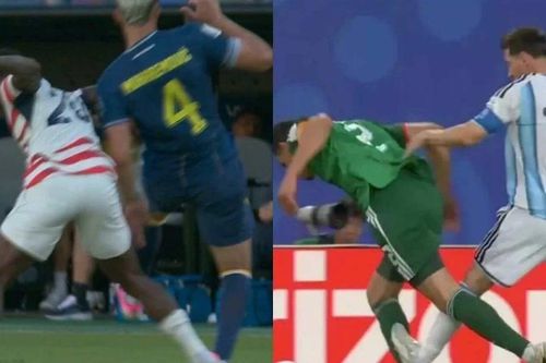 Tuyển thủ Mỹ nhận thẻ đỏ, Messi bị 'vạ lây'