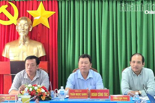Ban Nội chính Tỉnh ủy làm việc với Đảng ủy xã Tây Ninh Hòa và Đảng ủy xã Hòa Trí