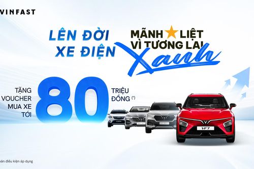 VinFast tặng voucher lên tới 80 triệu đồng để khách cũ chuyển đổi sang xe điện