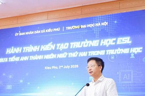 Xã Kiều Phú xây dựng trường học ESL, đưa tiếng Anh thành ngôn ngữ thứ hai