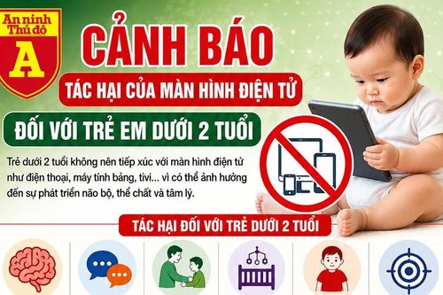 Bảo vệ trẻ dưới 2 tuổi trước tác hại của màn hình điện tử