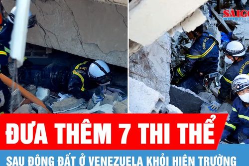 Đưa thêm 7 thi thể sau động đất ở Venezuela khỏi hiện trường