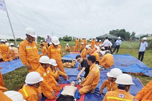 PTC3 diễn tập sẵn sàng khôi phục lưới điện sau thiên tai