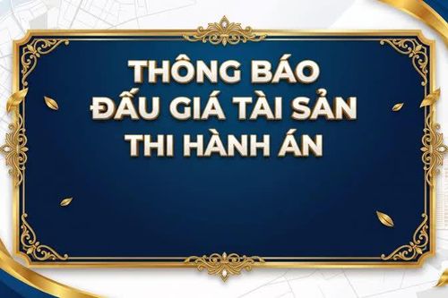 Thông báo đấu giá tài sản thi hành án