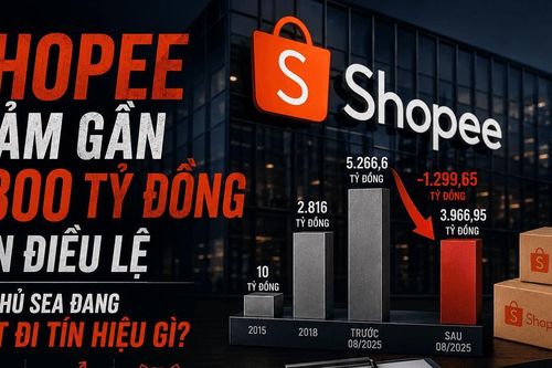 Vì sao Shopee rút gần 1.300 tỷ đồng vốn điều lệ giữa lúc vẫn dẫn đầu thị trường?