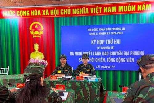 Phường Lĩnh Nam diễn tập tác chiến khu vực phòng thủ theo các tình huống giả định sát thực tế