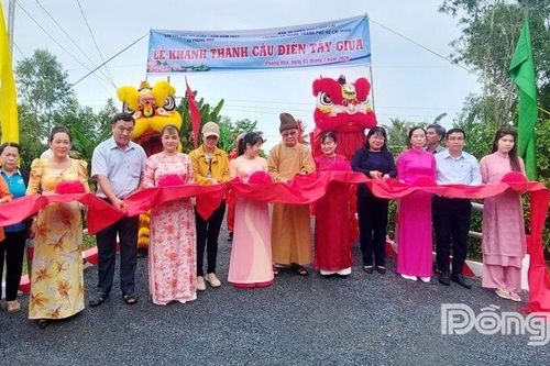 Xã Phong Hòa: Khánh thành cầu Điền Tây Giữa