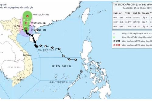 Cảnh báo mưa rất to do ảnh hưởng hoàn lưu bão số 1 tại Thái Nguyên
