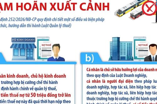 Các trường hợp tạm hoãn xuất cảnh quy định tại Luật Quản lý thuế