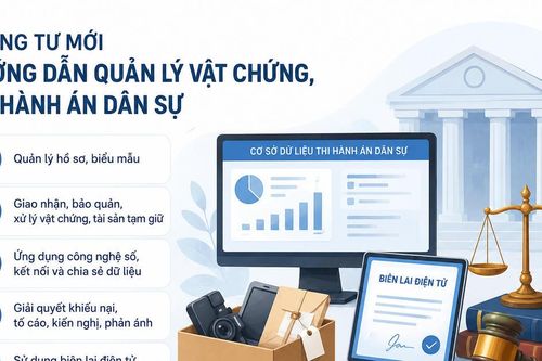 Thông tư mới hướng dẫn quản lý vật chứng, số hóa hoạt động thi hành án dân sự