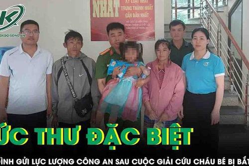 Bức thư đặc biệt của gia đình gửi lực lượng Công an sau cuộc giải cứu cháu bé bị bắt cóc