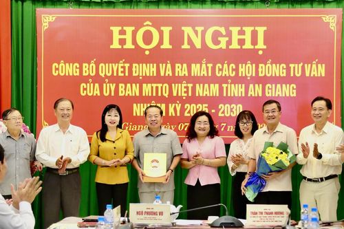 Ra mắt các Hội đồng tư vấn của Ủy ban MTTQ Việt Nam tỉnh An Giang