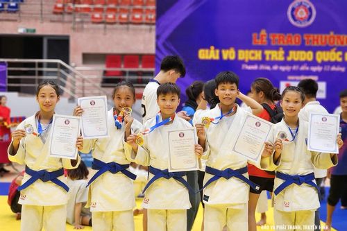 Thanh Hóa xếp nhất toàn đoàn lứa tuổi từ 10-15 tại Giải vô địch trẻ Judo quốc gia năm 2026