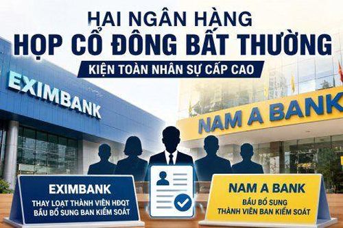 Hai ngân hàng họp ĐHĐCĐ bất thường trong tháng 7, trọng tâm là kiện toàn nhân sự
