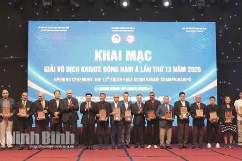 Khai mạc Giải Vô địch Karate Đông Nam Á lần thứ 13 năm 2026 tại Ninh Bình