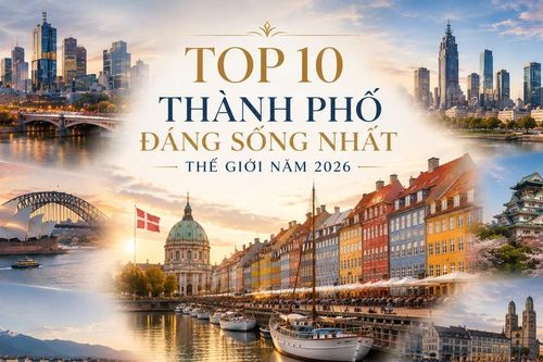 10 thành phố đáng sống nhất thế giới năm 2026