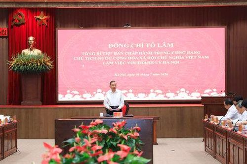 Tổng Bí thư, Chủ tịch nước Tô Lâm làm việc với Ban Thường vụ Thành ủy Hà Nội
