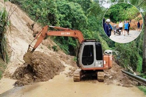 Thái Nguyên kịp thời xử lý sạt lở trên Quốc lộ 3B