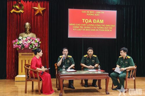 Nâng cao chất lượng giáo dục chính trị, quản lý tư tưởng và giữ nghiêm kỷ luật tại Xưởng X203