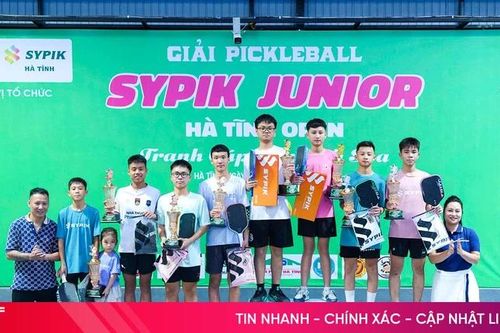 Sôi nổi Giải Pickleball Sypik junior Hà Tĩnh Open tranh cúp Vân Anh Spa