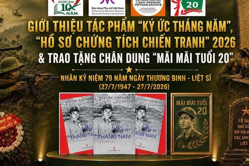 'Trái tim người lính' chuẩn bị tổ chức sự kiện tháng Bảy: Giới thiệu kết quả bước đầu của Dự án TTU-VWAI, tự truyện 'Ký ức tháng Năm' và trao tặng chân dung 'Mãi mãi tuổi 20'