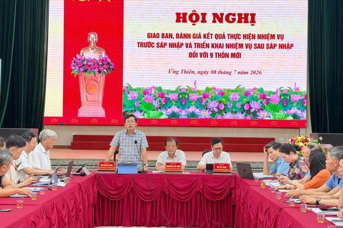 Xã Ứng Thiên: Tối ưu quy trình vận hành 9 thôn mới