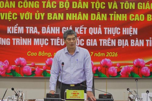 Bộ Dân tộc và Tôn giáo làm việc với UBND tỉnh kiểm tra thực hiện Chương trình mục tiêu quốc gia