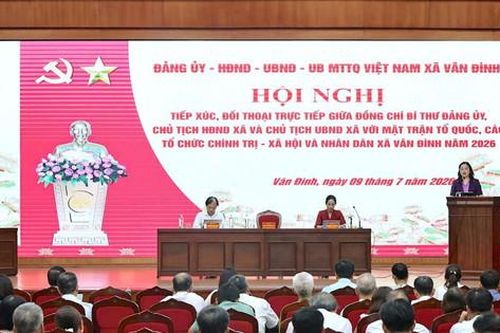 Xã Vân Đình: Đối thoại để tháo gỡ kịp thời các kiến nghị của nhân dân