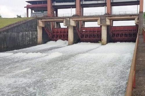 Thái Nguyên: Hồ Núi Cốc mở 3 cửa xả tràn