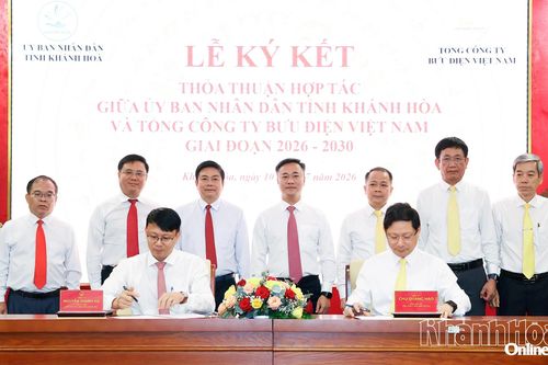 UBND tỉnh Khánh Hòa ký kết thỏa thuận hợp tác với Tổng Công ty Bưu điện Việt Nam