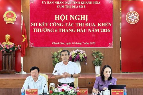 Cụm thi đua số 5 UBND tỉnh Khánh Hòa sơ kết phong trào thi đua 6 tháng đầu năm 2026