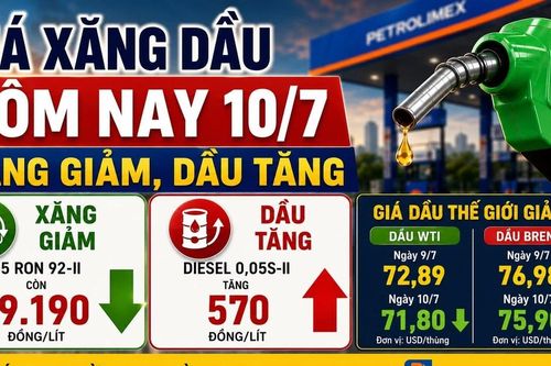 Giá xăng dầu hôm nay 10/7: Dầu thế giới Brent, WTI hạ nhiệt