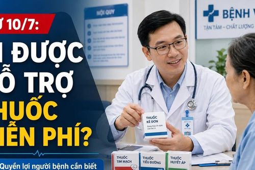 Từ 10/7, người bệnh nào được hỗ trợ thuốc miễn phí?