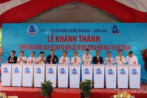 Tây Ninh: Khánh thành tuyến ống nước sạch D1200 gần 800 tỷ đồng