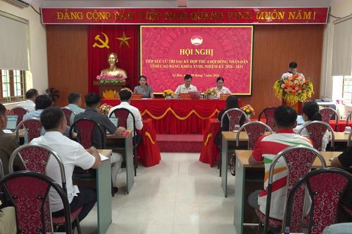 Tổ đại biểu số 13 HĐND tỉnh tiếp xúc cử tri sau Kỳ họp thứ 4 tại xã Bảo Lạc và Lý Bôn
