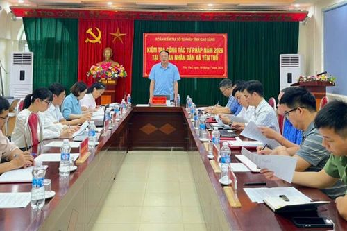 Sở Tư pháp kiểm tra công tác tư pháp tại xã Yên Thổ